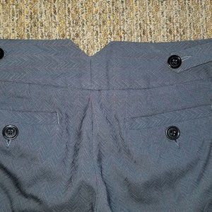 Marc Jacobs Grey W/Red BELTED-BACK Capri Pants